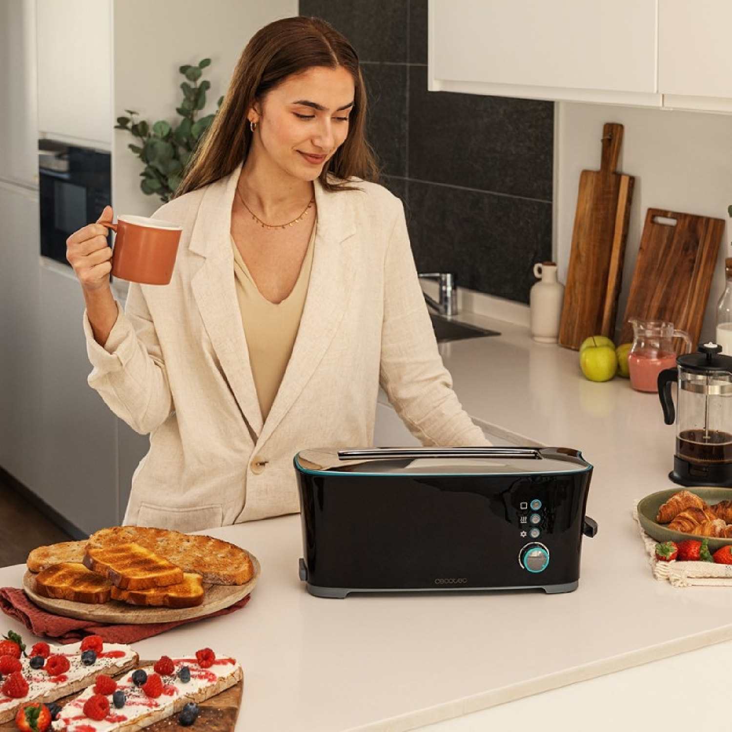 Cecotec Grille-pain vertical Toast&Taste Extra B