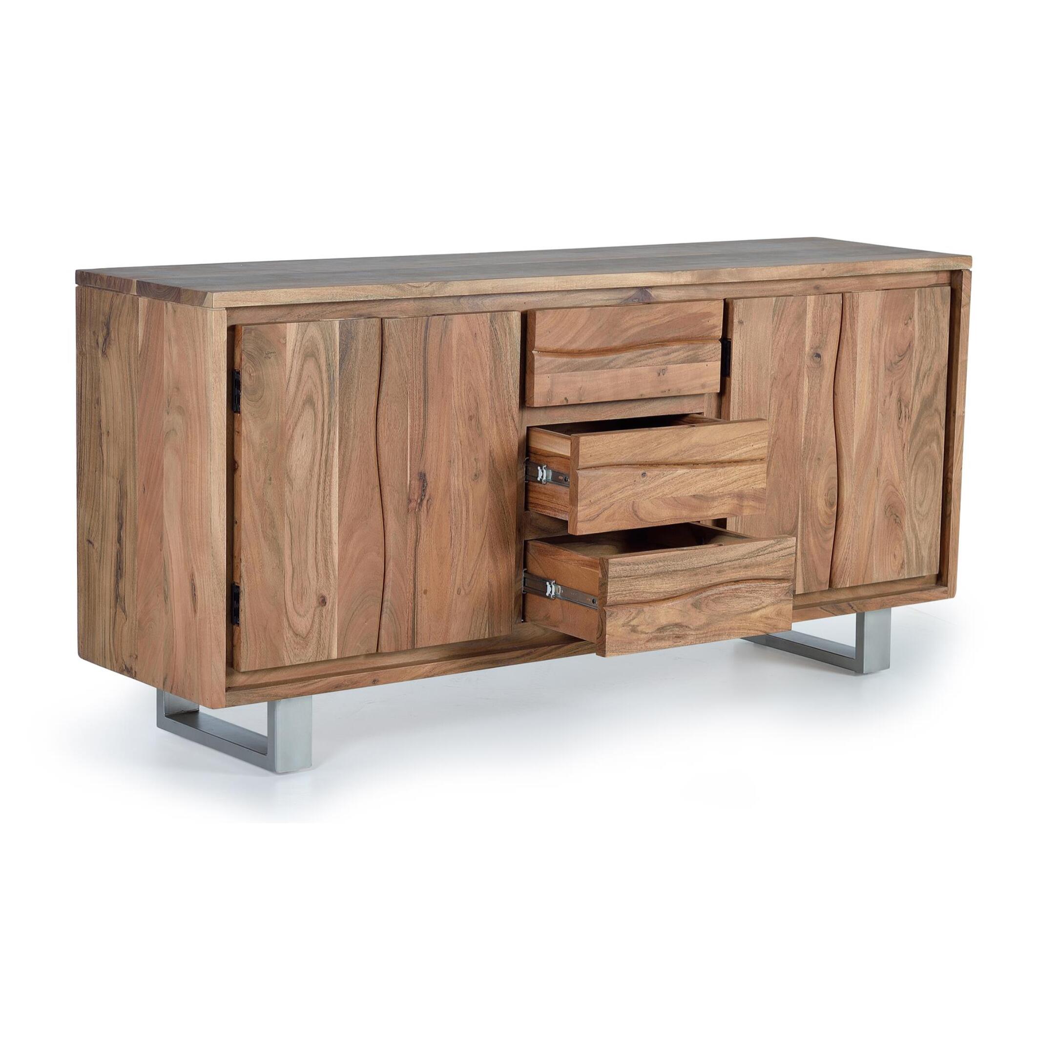 Aparador - madera de acacia - 172x45x82cm