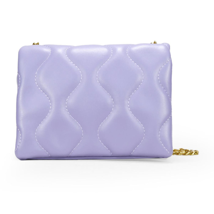 Bolso pequeño lila con cadena