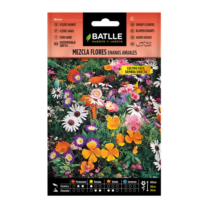 Semillas de Mezcla de Flores enanas anuales Batlle