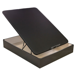 Canapé Abatible 32CM | ENVÍO, MONTAJE Y RECOGIDA ANTIGUO INCLUIDO | Madera | Negro | Gran capacidad | Tapa 3D | WHAT THE SLEEP