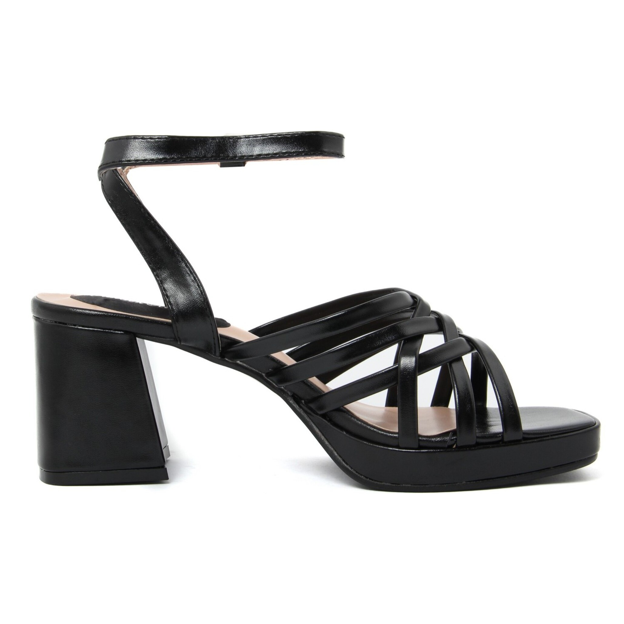 Sandali Donna colore Nero-Altezza tacco:7cm