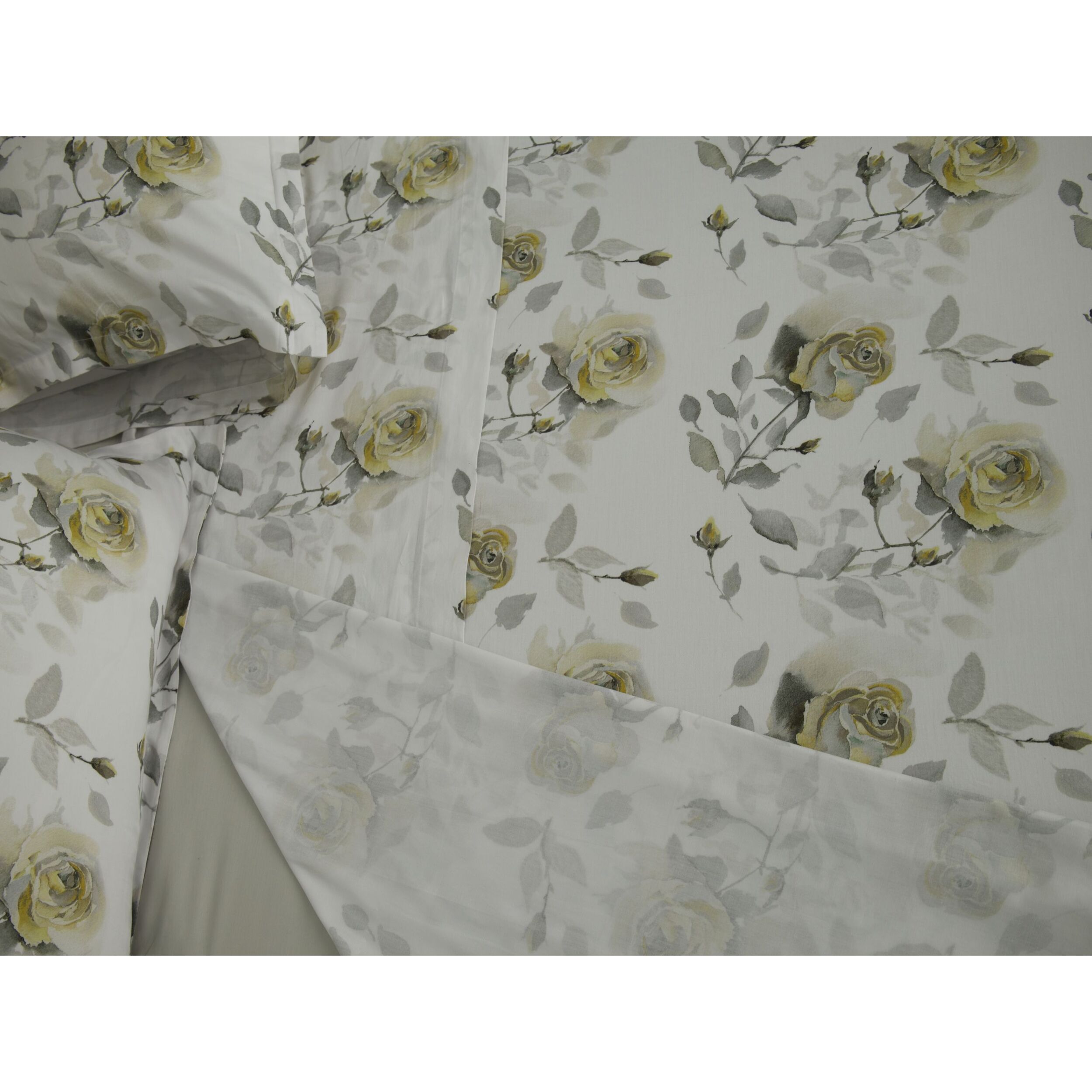 COTONE EGIZIANO Completo Letto Rosaire in Raso