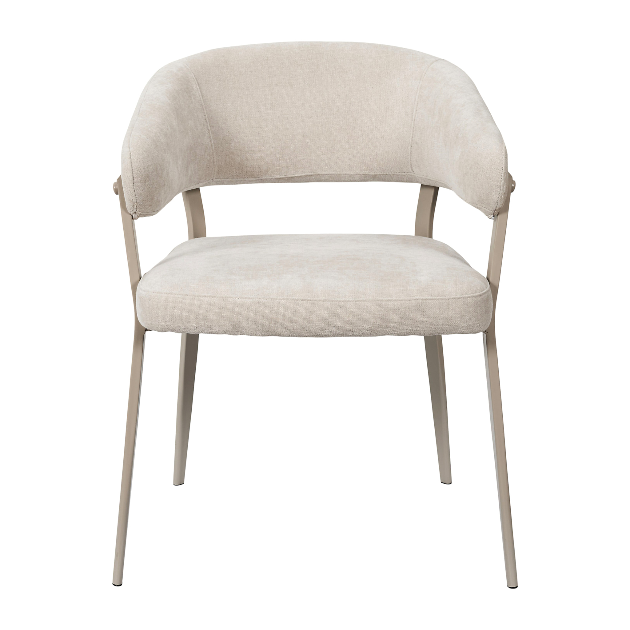 Fauteuil Emilia Beige - Lot De 2