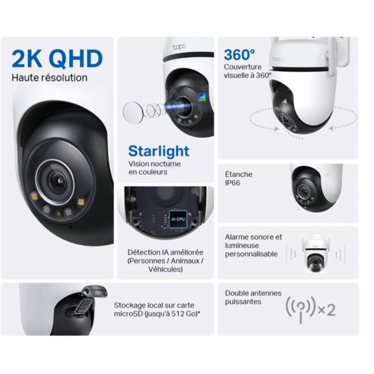 Caméra de surveillance TP-LINK Tapo C520WS