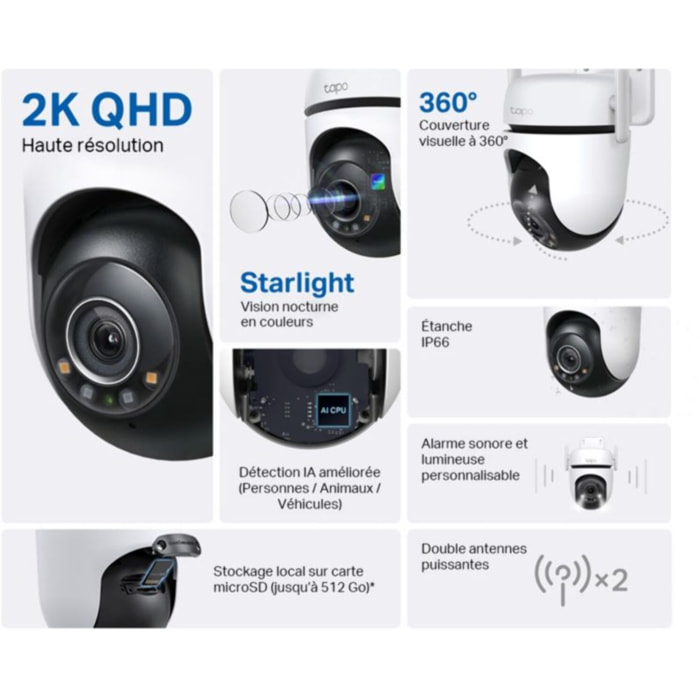 Caméra de surveillance TP-LINK Tapo C520WS