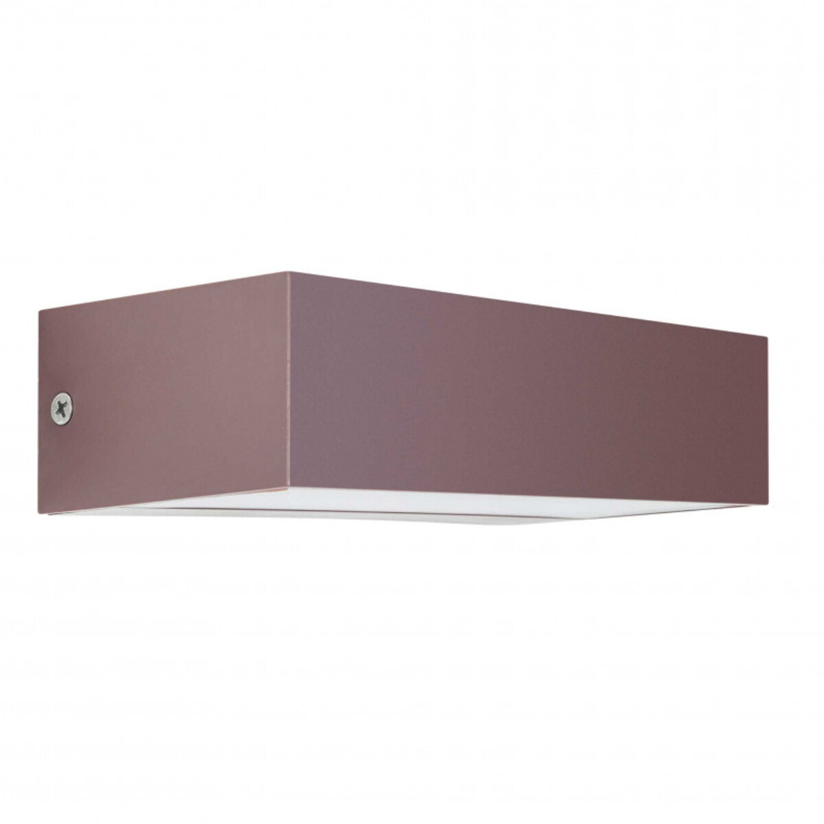 Forlight Ara aplique exterior rectangular marrón con led blanco cálido 3000K