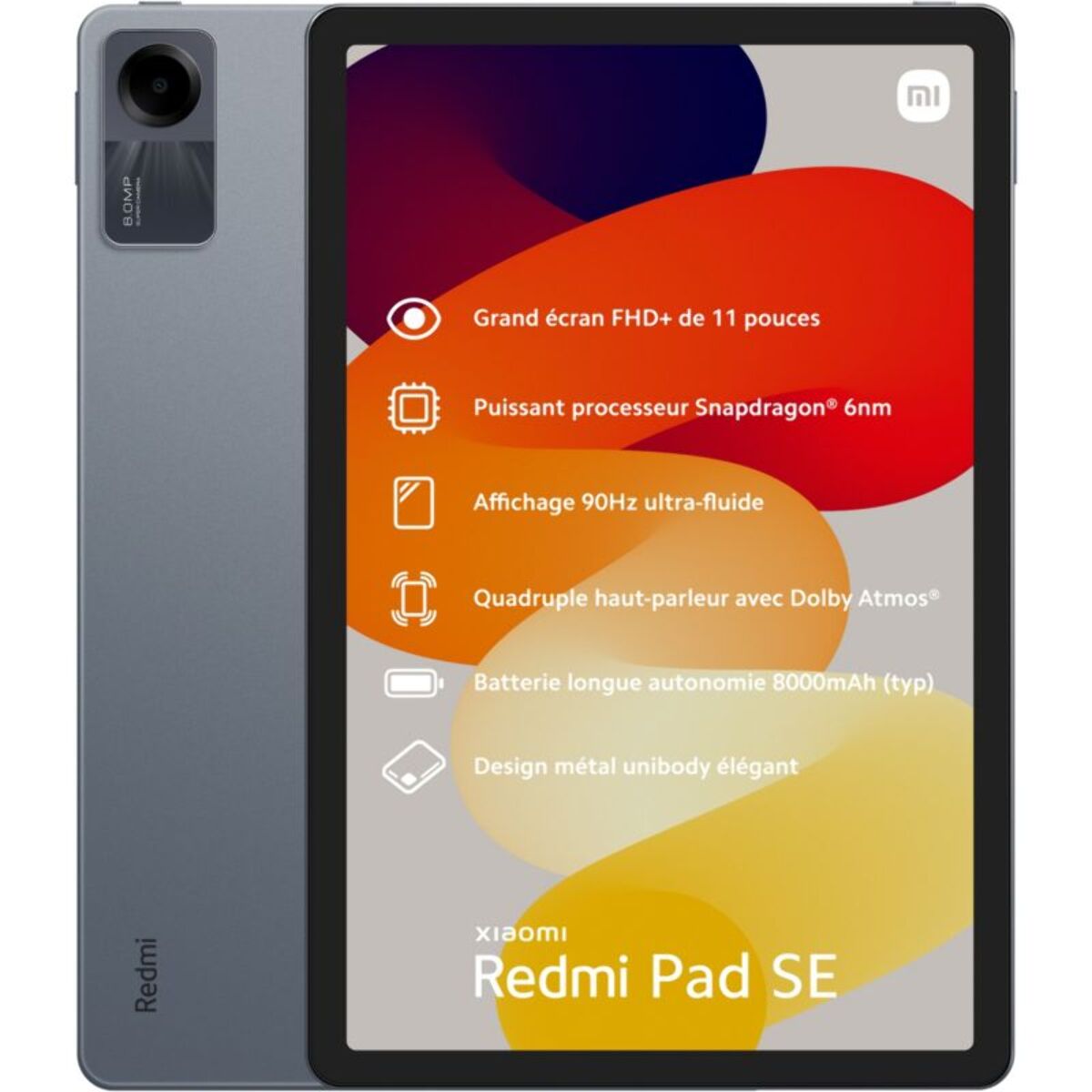 Tablette Android XIAOMI Redmi Pad SE Noir 128Go