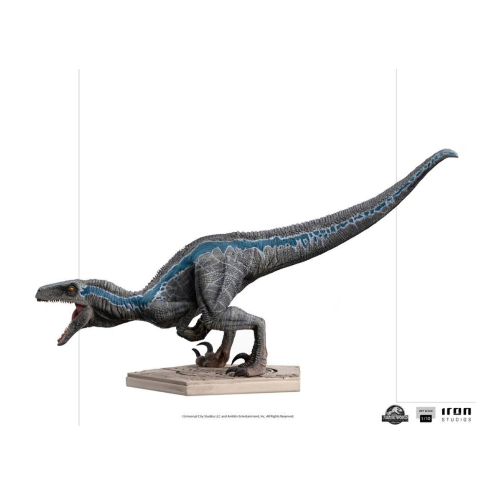 Jurassic World Fallen Kingdom Art Scale Statua 1/10 Blue 19 Cm Iron Studios