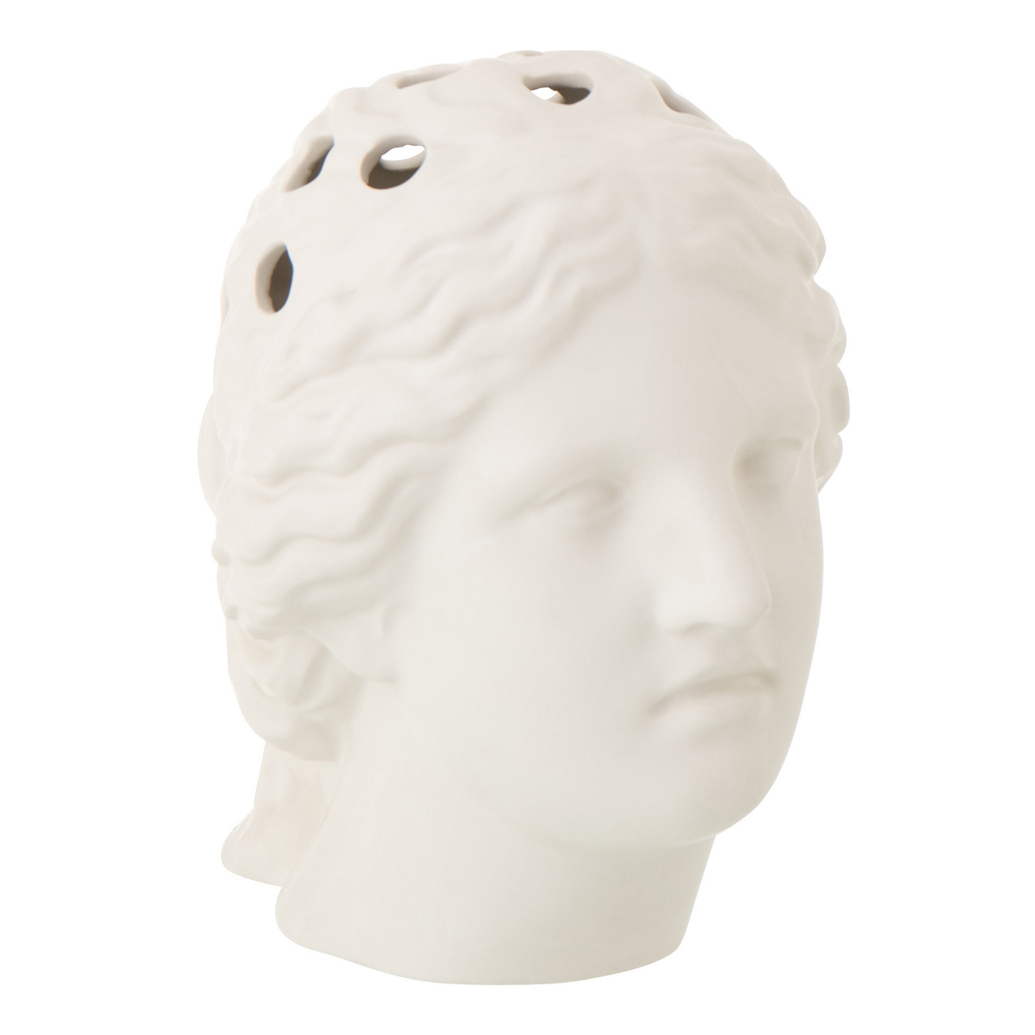 J-Line Vase Tête de Femme Dolomite - céramique - blanc