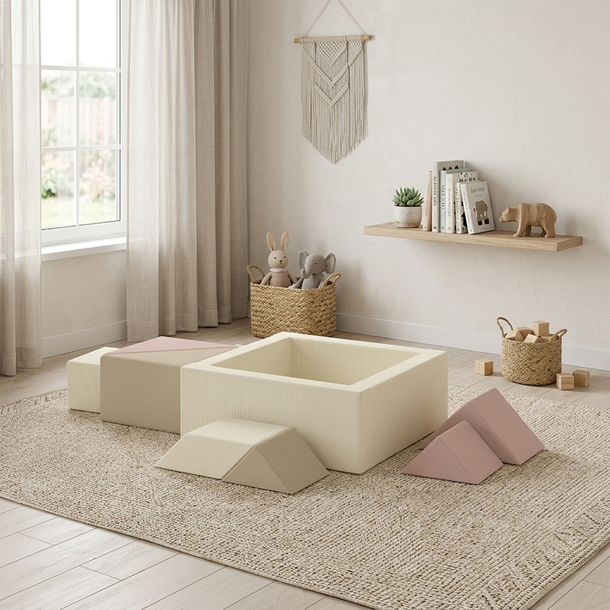 Parcours motricité aire jeu bébé modulable 9 pièces zippées déhoussables