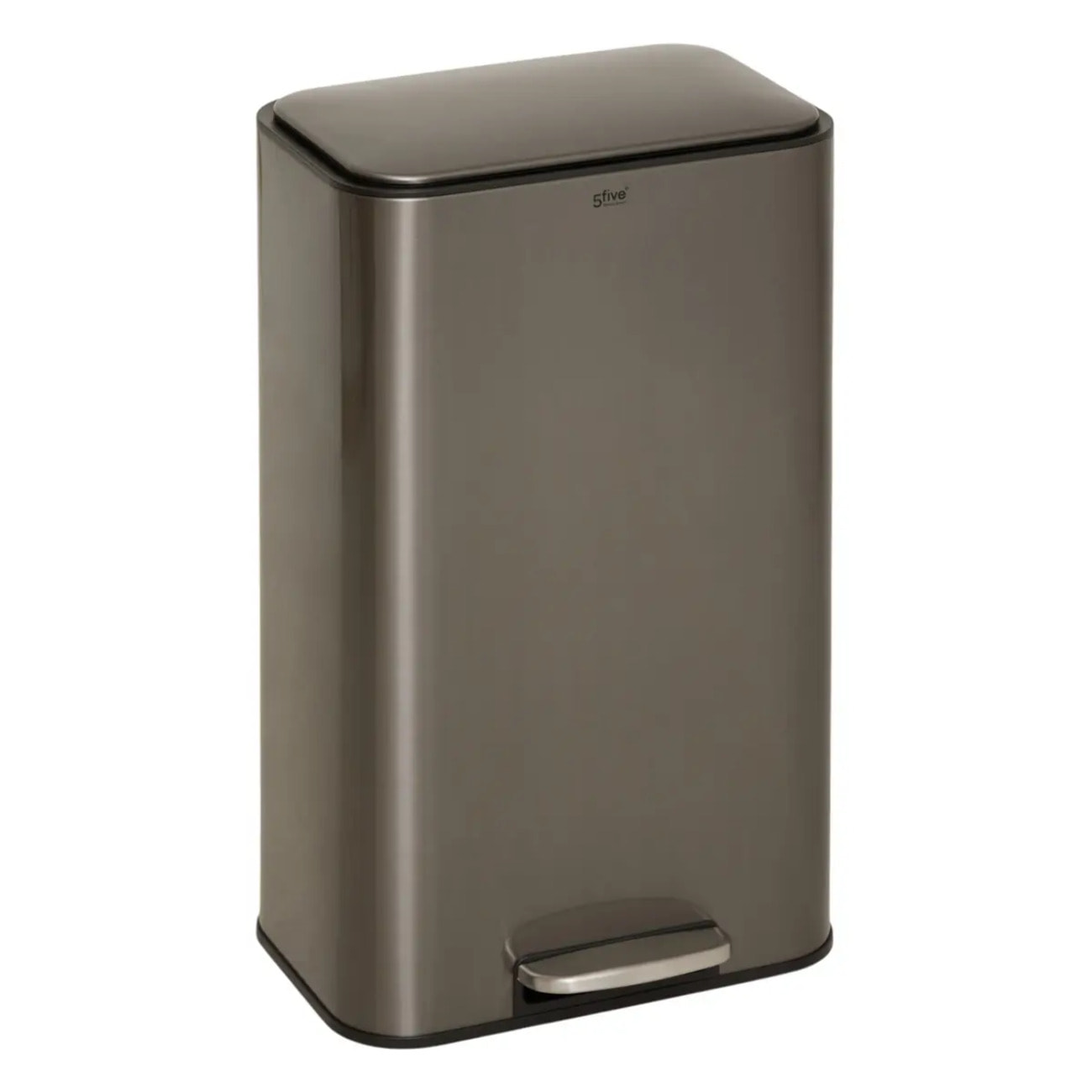 Poubelle rectangulaire à pédale Delta 30L carbone