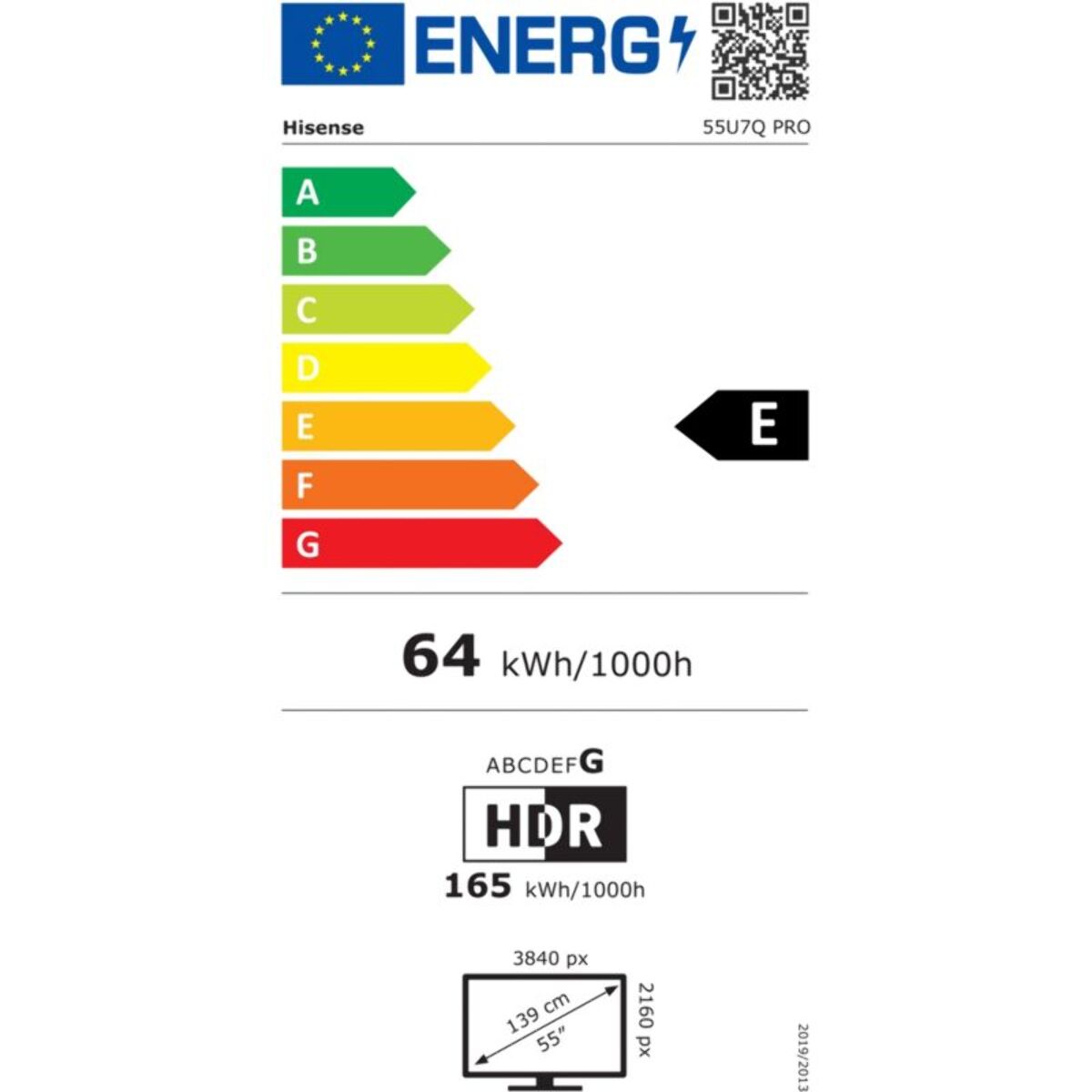 TV Mini Led HISENSE 55U7Q PRO 2025