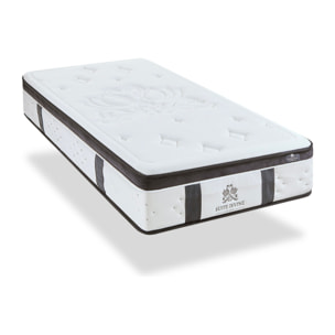 Ensemble Matelas Suite Divine & Sommier KIT15, 32 cm, Mémoire de Forme et Mousse Hypersoft, Technologie Tri-Lattes, Soutien Ferme