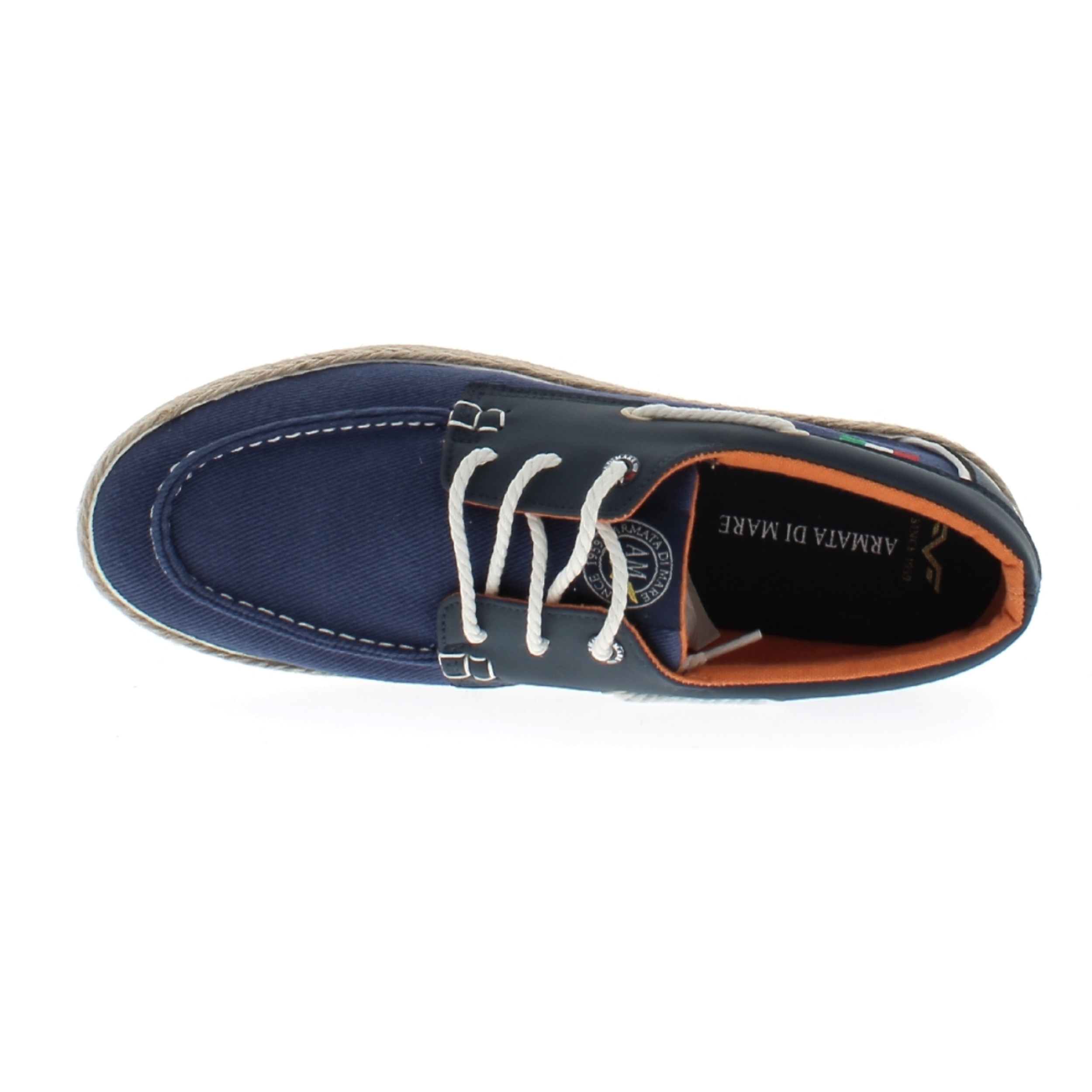 Armata di Mare Scarpe Uomo Espadrillas Stringate con Soletta Comfort AMU S24N525 Navy