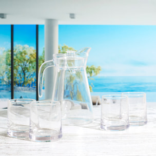 Coffret Carafe 1.5l Et 4 Verres 27cl Verre