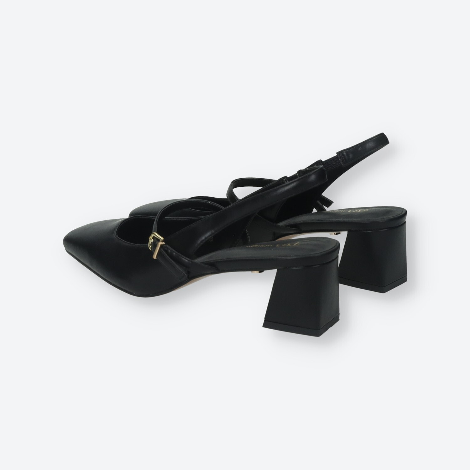 Décolleté sling back Donna Tata Italia Nero