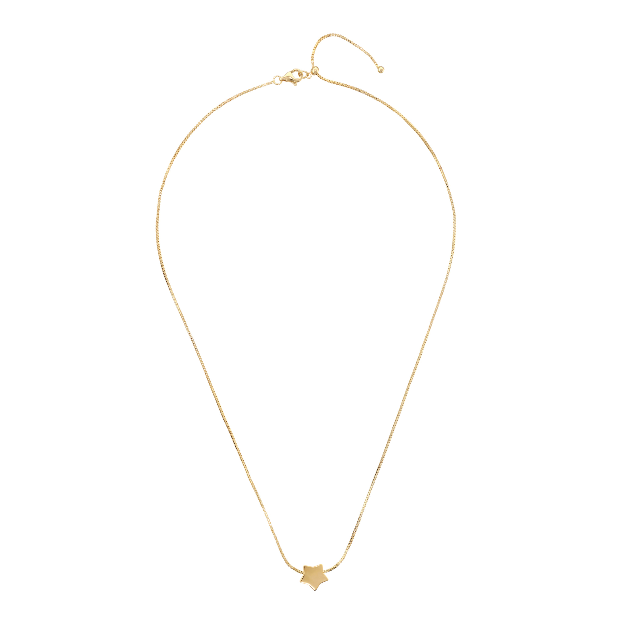 Collana Girocollo Catena Veneziana con Ciondolo Stella