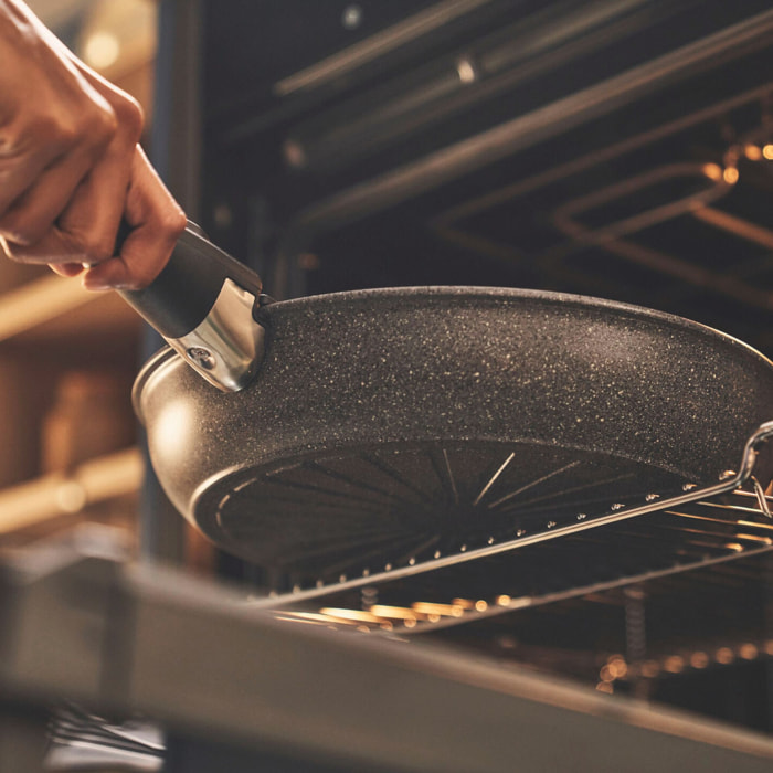 Poêle, 28 cm, Aluminium, Revêtement antiadhésif en céramique