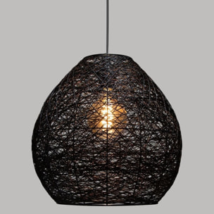 Lámpara de techo de papel negro mona