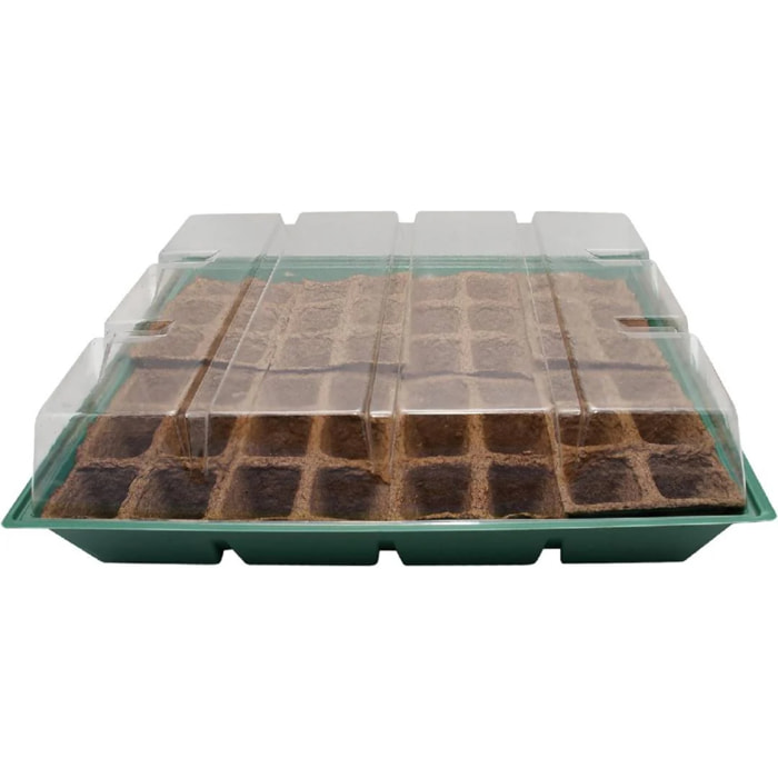 Kit de Semillero con Invernadero L para 8 bandejas Planeta Huerto