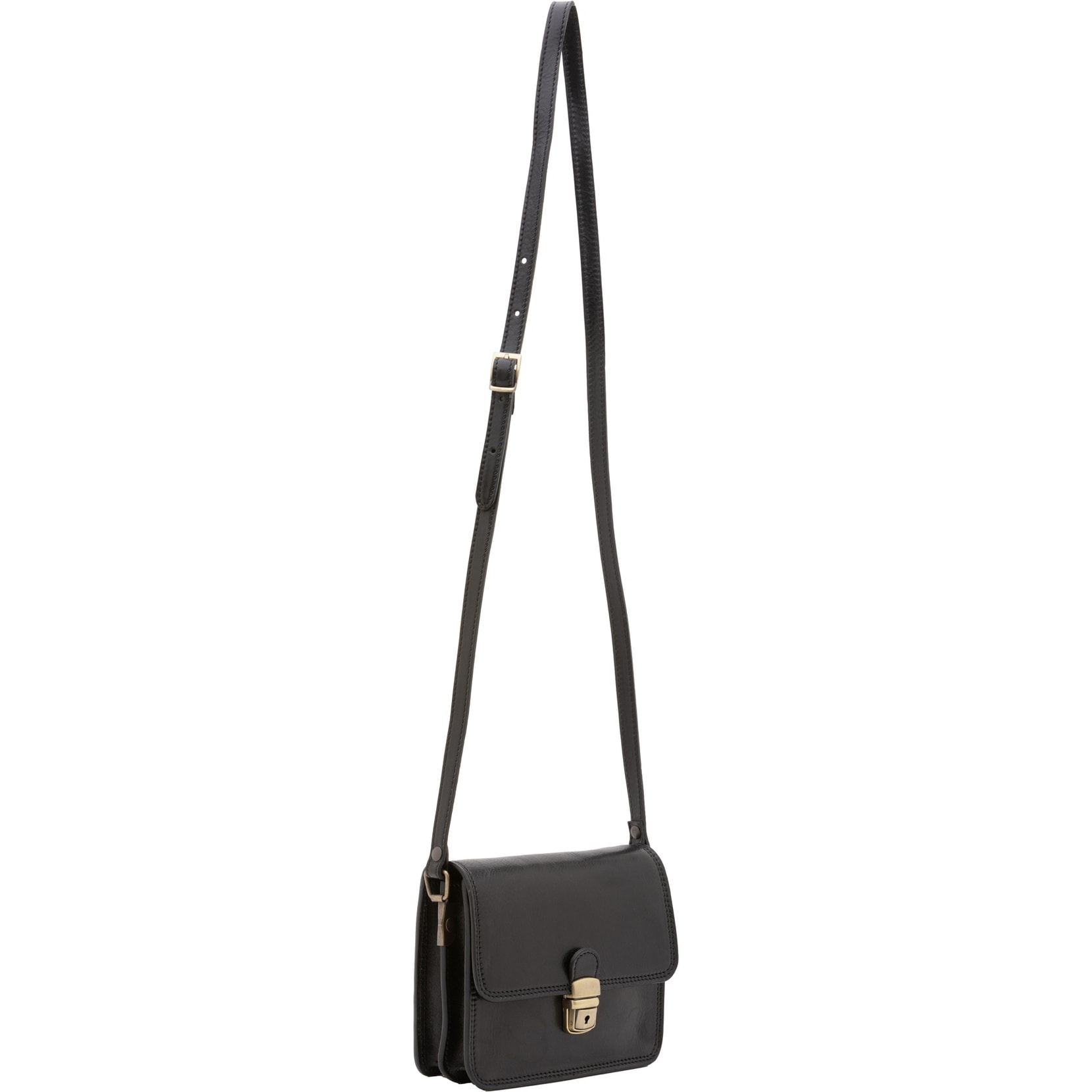 Borsa a tracolla da donna - Modello False - Vera pelle - 20.0 x 16.0 x 7.0 cm