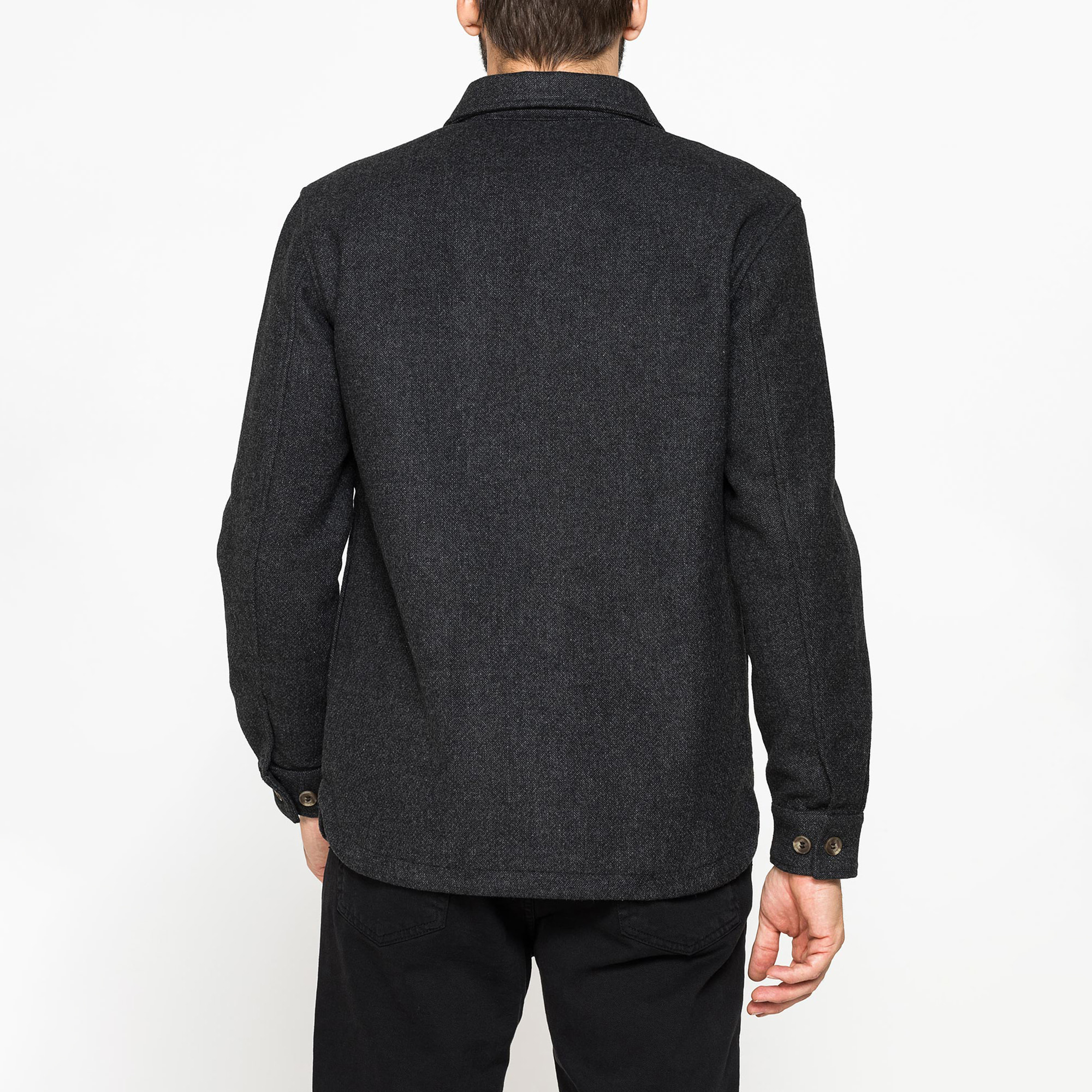 GIACCA CAMICIA IN TESSUTO PESANTE SFODERATO