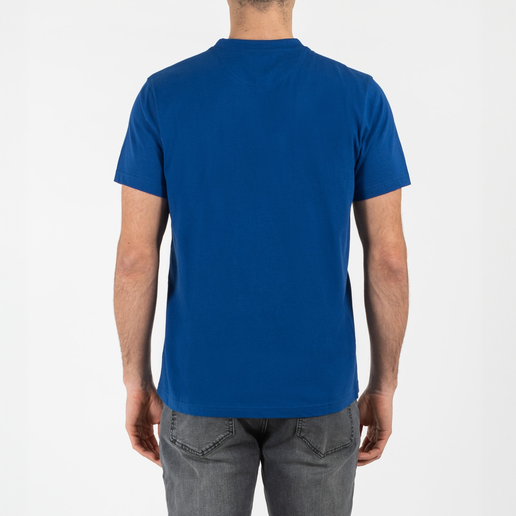 T-shirt jersey di cotone bio washed regular fit