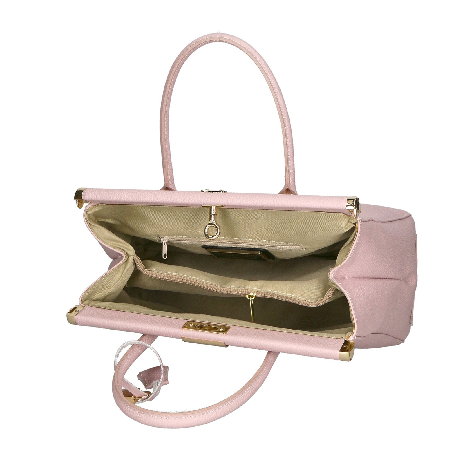 Borsa a mano da donna - Modello Aleria - Vera pelle - 35.0 x 26.0 x 16.0 cm
