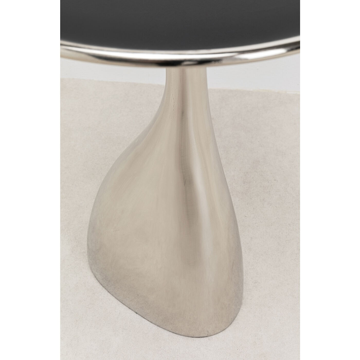 Table d'appoint Spacey argentée 36cm Kare Design