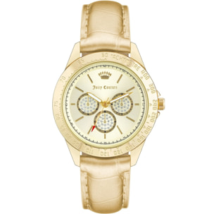 Reloj Juicy Couture JC1220GPGD Mujer Analogico Cuarzo con Correa de Polipiel