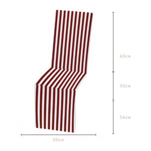 Materassino Per Lettino Con Poggiapiedi Modello Garden Stripe