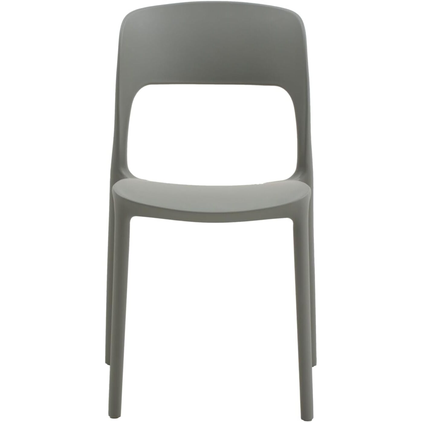 Set da 4 sedie SOUTH BEACH in polipropilene grigio