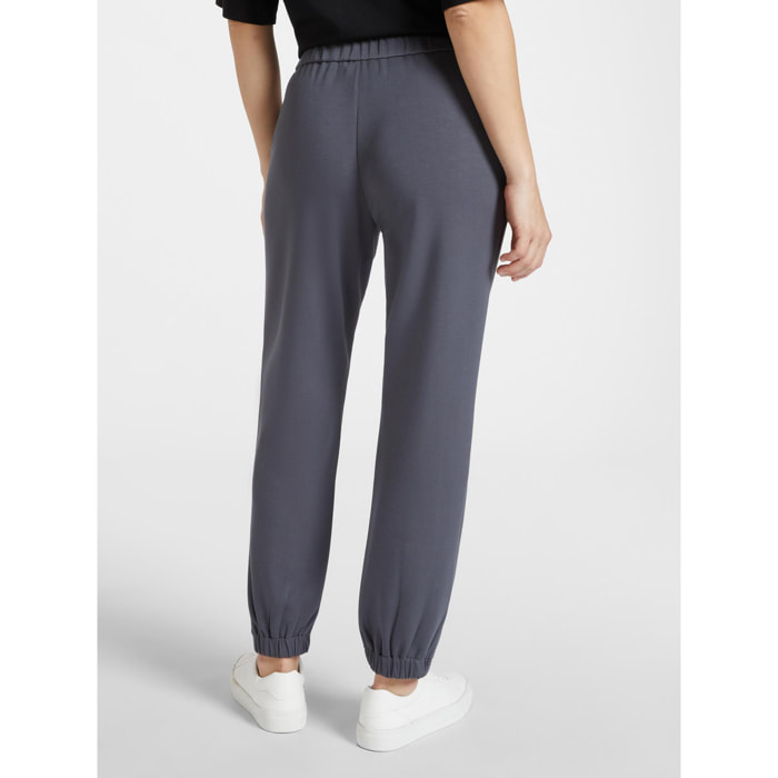 Elena Mirò - Pantaloni joggers in felpa - Grigio