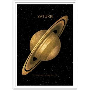 Affiche - Saturn - Terry Fan