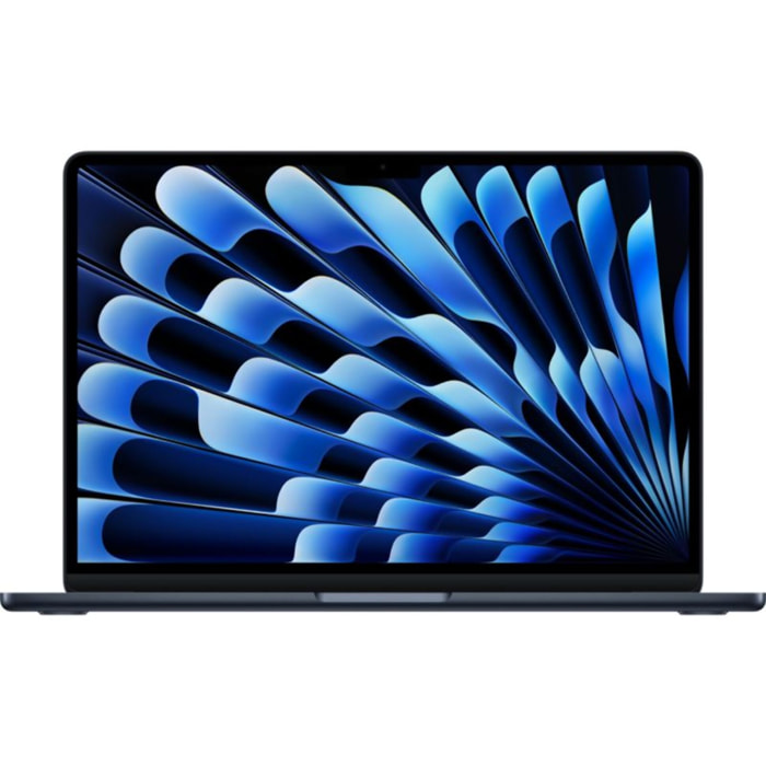 Ordinateur Apple MACBOOK Air 13,6" Puce M4 CPU 10 / GPU 8 coeurs Mémoire RAM 16Go Stockage 256Go SSD Retina Minuit