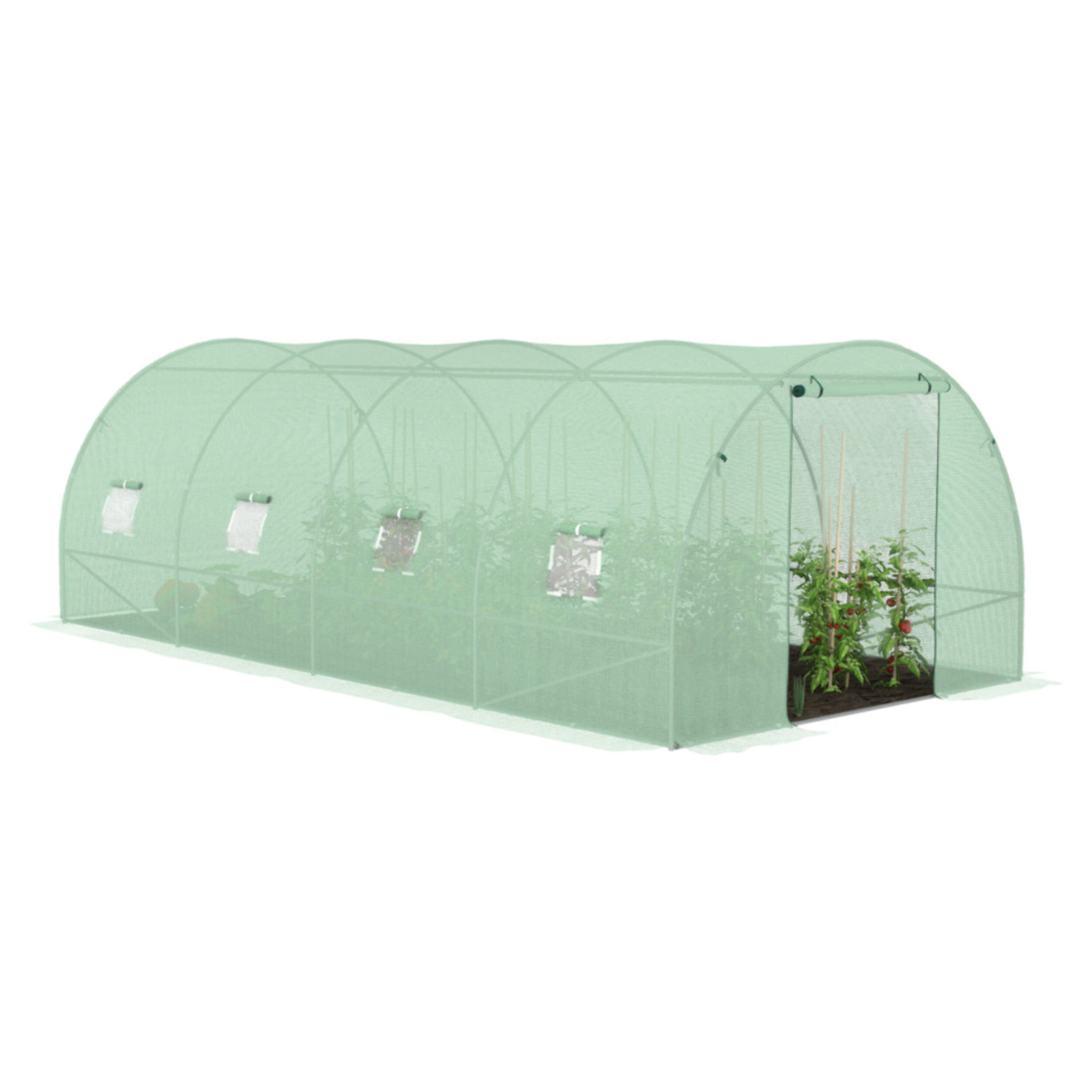 Serre 18m² verte - gamme maraichère