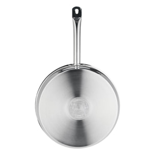 Poêle inox 32x6,5cm induction