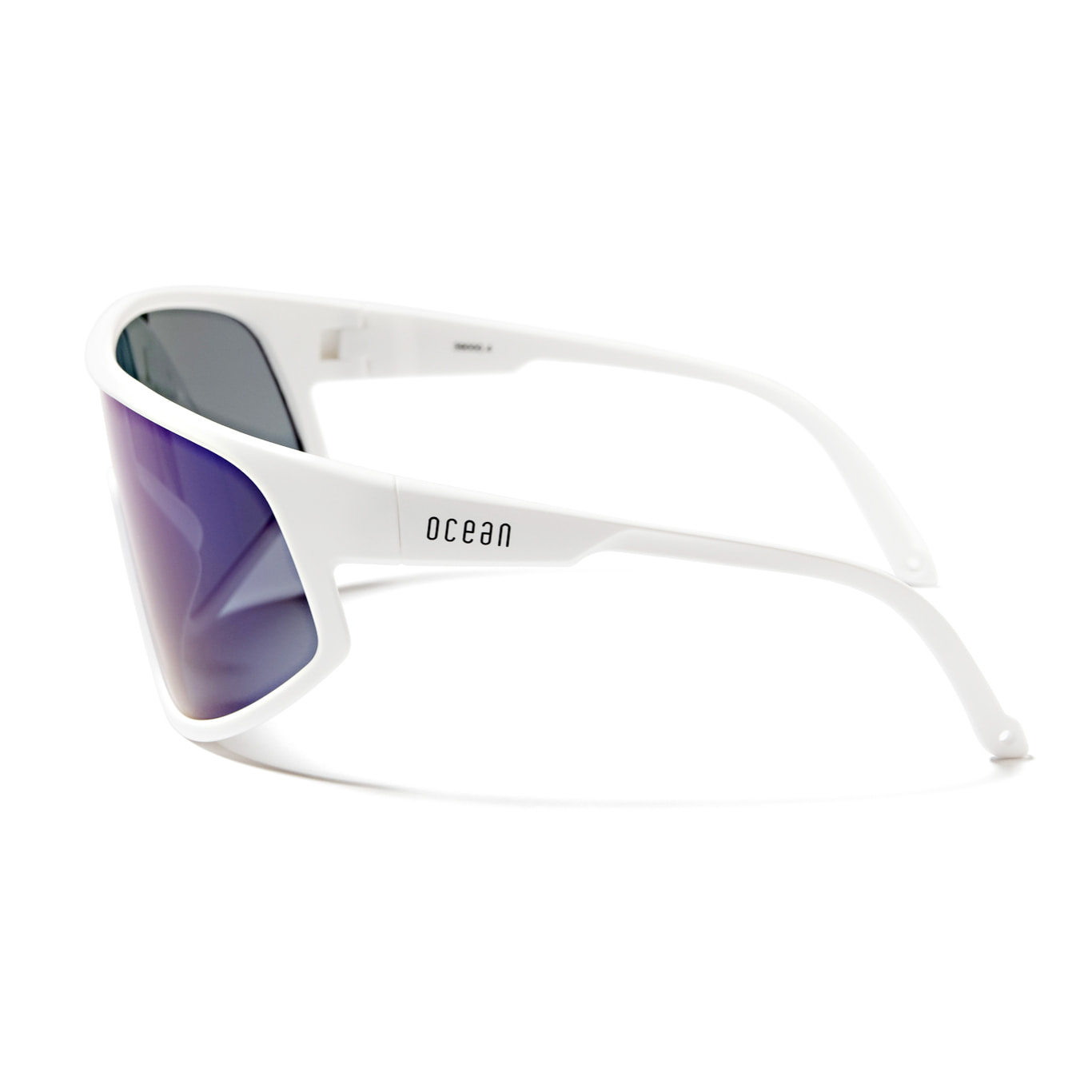 Gafas de ciclismo OCEAN KILLY - Blanco brillante / Revo azul