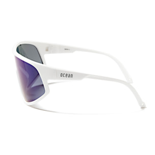 Gafas de ciclismo OCEAN KILLY - Blanco brillante / Revo azul