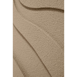 Cuadro Curves resina 3D texturizado beige 70x50x4 cm