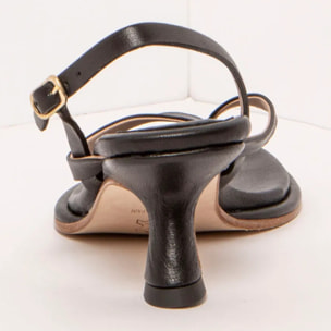 Sandalias con tacón S3166 NAPPA BLACK/ GLERA color Black