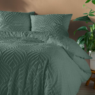 Parure de lit 3 pièces tufté - Vert