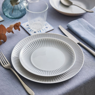 6 platos llanos grises 25 cm Cottage - Luminarc