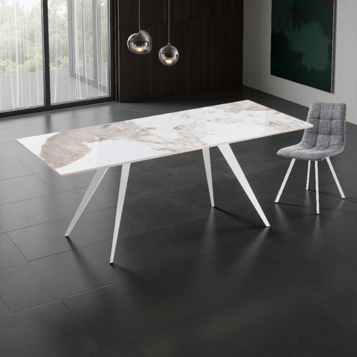 Tomasucci Table extensible MICCIU BLANC - ONICE MARBLE