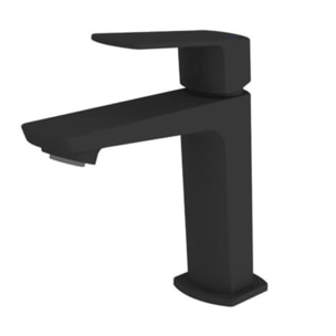 set mitigeur lavabo sans tirette + mitigeur de cuisine avec aérateur Neoperl®, noir mat (SATBS271C)