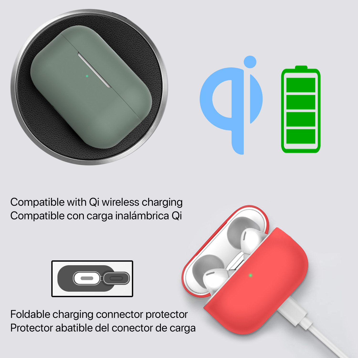 Custodia in silicone per dock di ricarica AirPods Pro