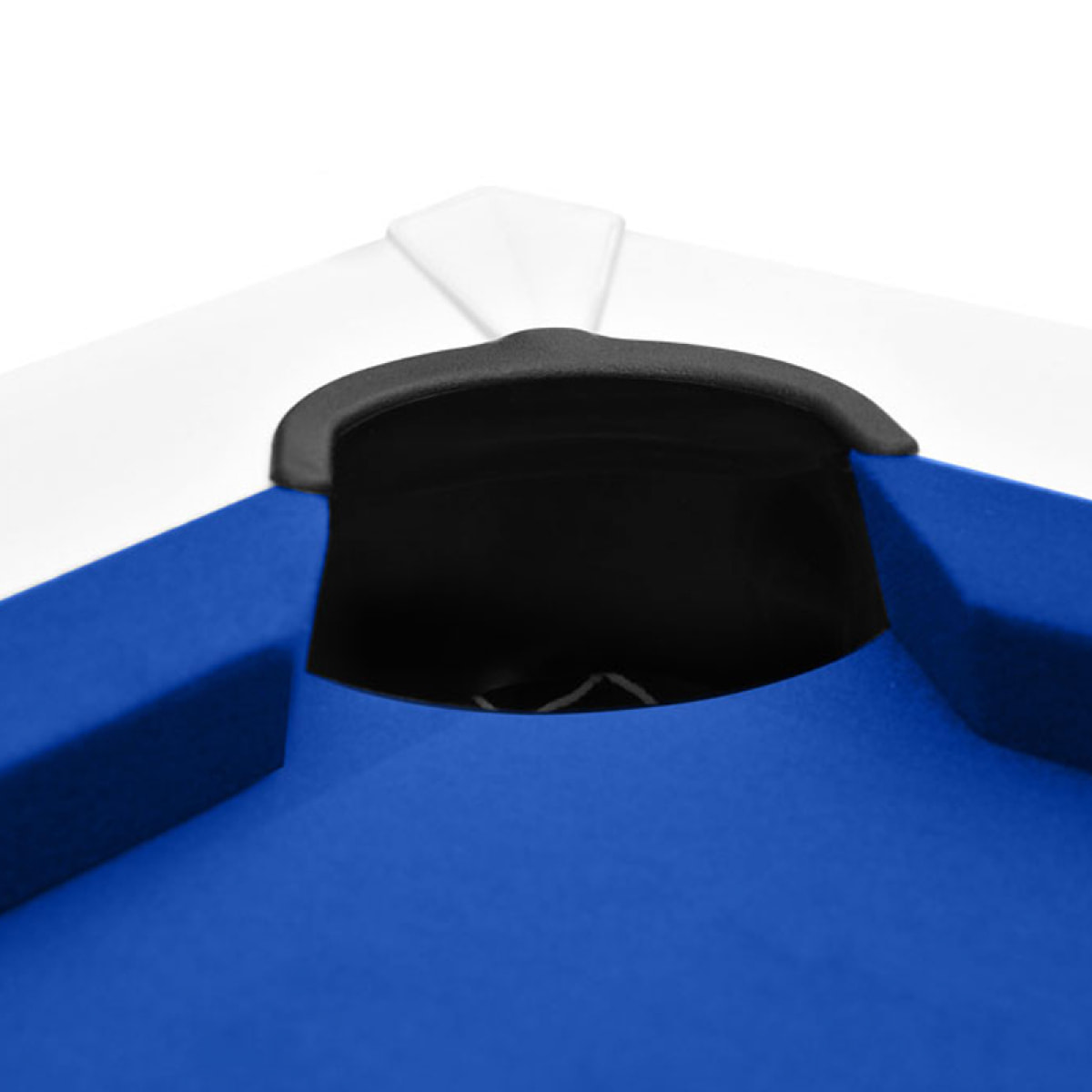 Table de billard convertible blanche tapis bleu - Eddie