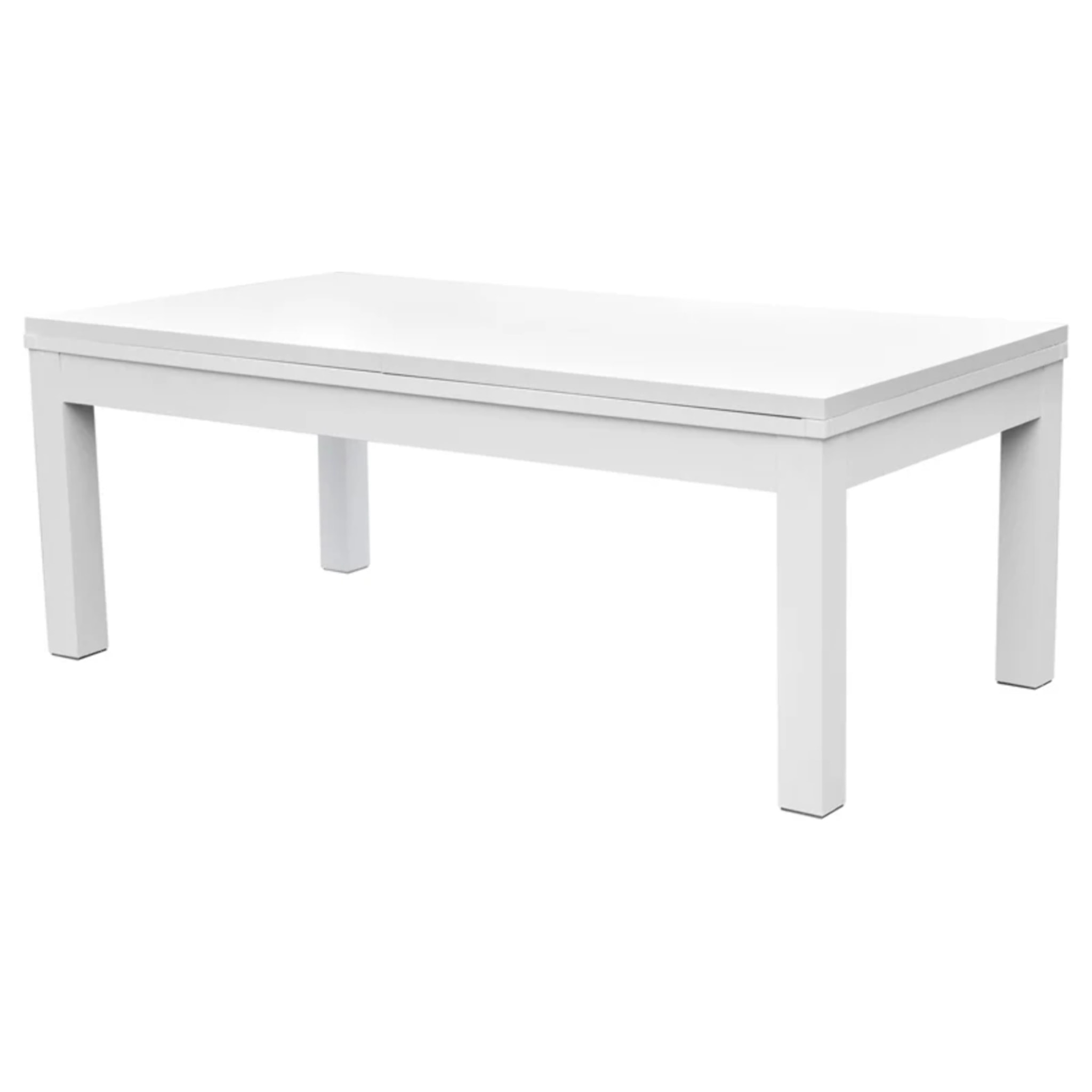 Table de billard convertible blanche tapis vert - Eddie