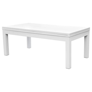 Table de billard convertible blanche tapis vert - Eddie